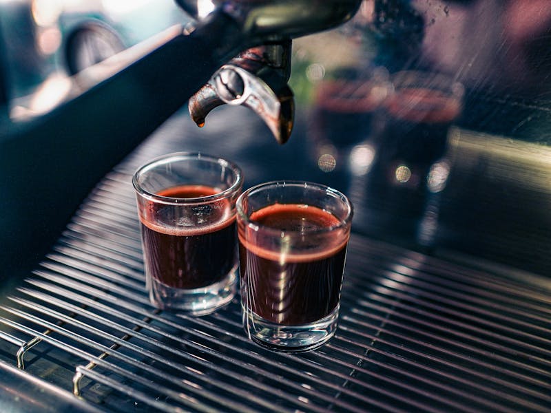 Hot coffee and espresso drinks